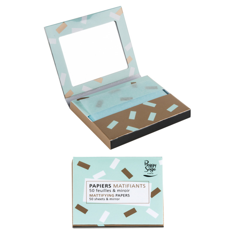 Papiers Matifiants Visage avec Miroir Peggy Sage