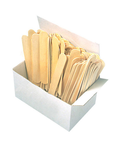 100 Spatules Jetables en Bois Moyen Modèle