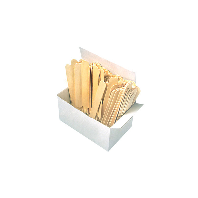 100 Spatules Jetables en Bois Moyen Modèle