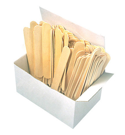 100 Spatules Jetables en Bois Moyen Modèle