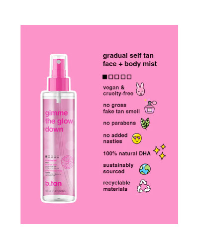Brume de Bronzage Gimme The Glow Down B.Tan 190ml