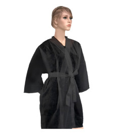 Peignoir kimono jetable noir 100pcs