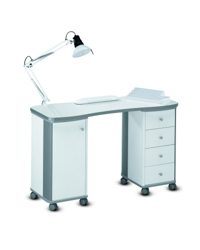 Table Manucure Flavy Blanche Sans Aspirateur