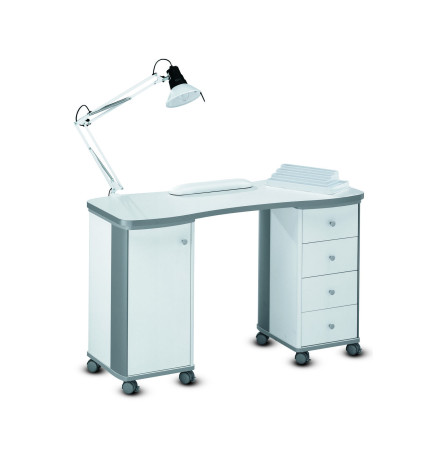 Table Manucure Flavy Blanche Sans Aspirateur
