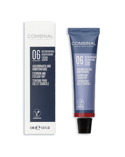 Teinture Cils et Sourcils Châtain Auburn Combinal 15ml
