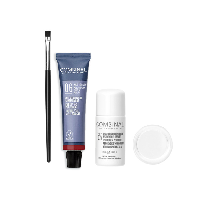 Mini Kit Teinture Cils et Sourcils Châtain Auburn 06 Combinal Mini Kit Teinture Cils et Sourcils Châtain Auburn 06 Combinal