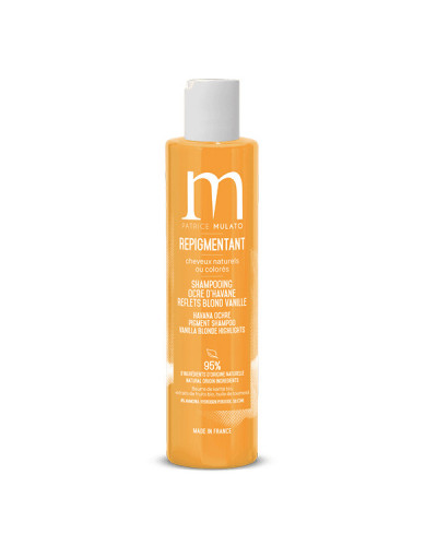 Shampoing Repigmentant Ocre d'Havane Reflets Blond Vanille 200ml Mulato