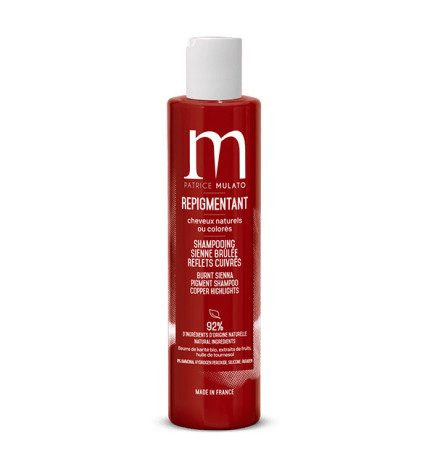 Shampoing Repigmentant Sienne Brûlée Reflets Cuivrés 200ml Mulato