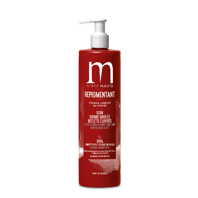 Soin Repigmentant Sienne Brûlée Reflets Cuivrés 500ml Mulato Soin Repigmentant Sienne Brûlée Reflets Cuivrés 500ml Mulato