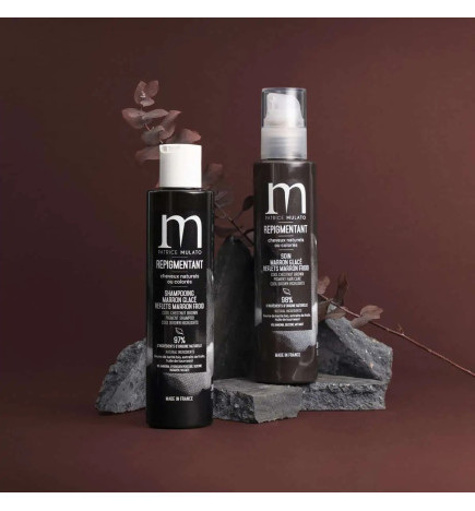 Soin Repigmentant Marron Glacé Reflets Marron Froid 500ml Mulato