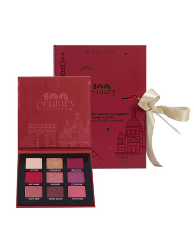 Coffret Palette Ombres À Paupières Et Rouge À Lèvres - Century Edition