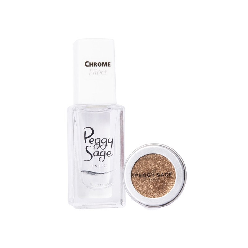 Coffret Pigment Et Top Coat Spécial Chrome Peggy Sage Coffret Pigment Et Top Coat Spécial Chrome Peggy Sage