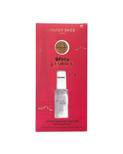 Coffret Pigment Et Top Coat Spécial Chrome Peggy Sage
