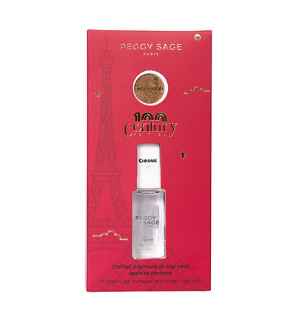 Coffret Pigment Et Top Coat Spécial Chrome Peggy Sage