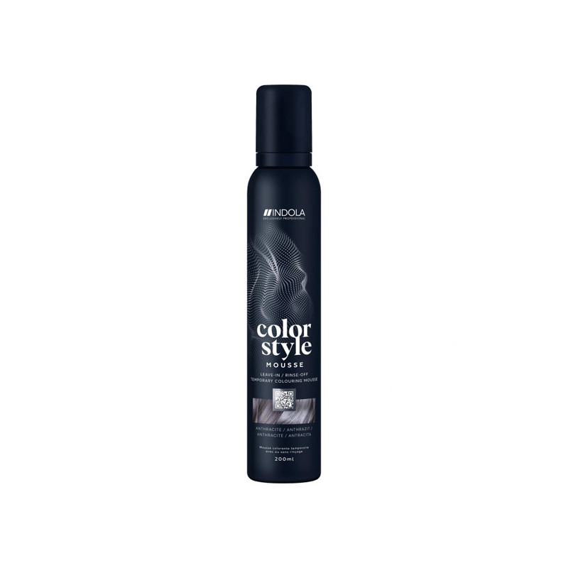 Mousse Colorante Coiffante Gris Anthracite Indola Schwarzkopf 200ml