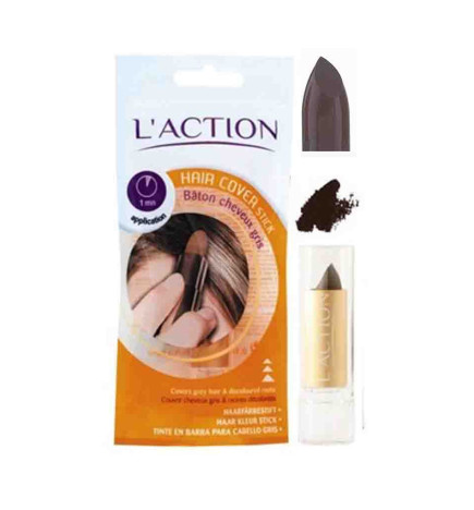 Bâton Cheveux Gris Brun