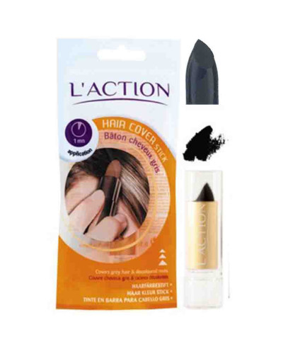 Bâton Cheveux Gris Noir