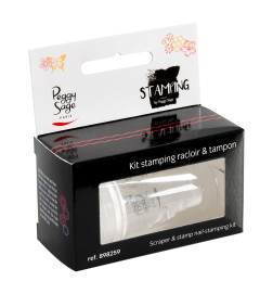 Kit Stamping Racloir et Tampon Peggy Sage