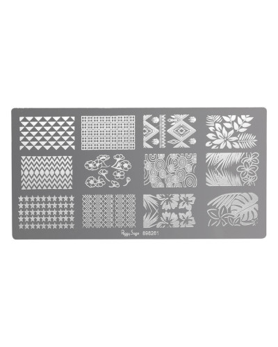 Plaque de Stamping Nail Art 1 Peggy Sage