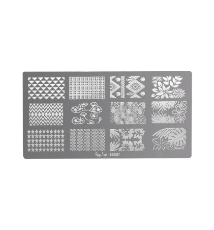 Plaque de Stamping Nail Art 1 Peggy Sage