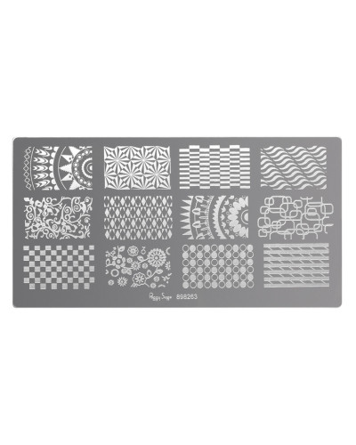 Plaque de Stamping Nail Art 3 Peggy Sage