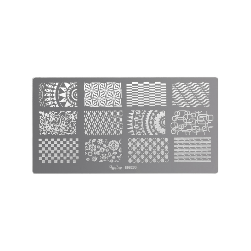 Plaque de Stamping Nail Art 3 Peggy Sage