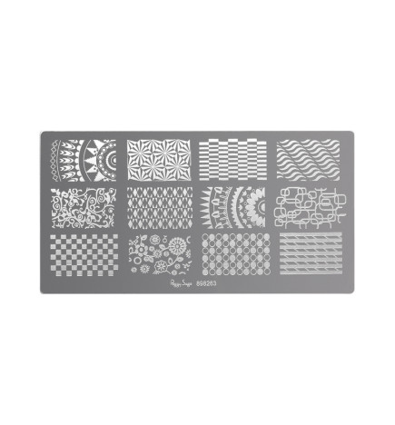 Plaque de Stamping Nail Art 3 Peggy Sage