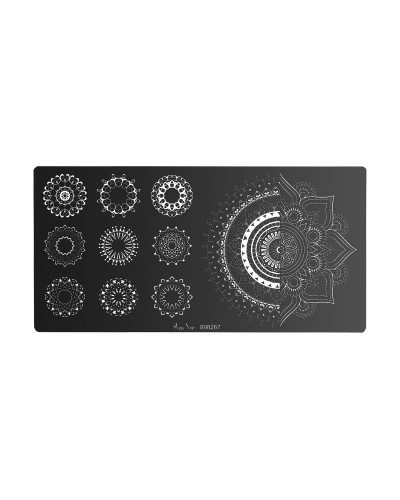 Plaque de Stamping Nail Art Mandala Peggy Sage