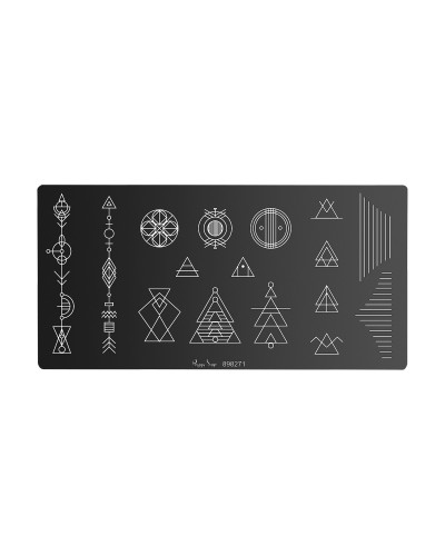 Plaque de Stamping Nail Art Minimal Peggy Sage