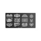 Plaque de Stamping Nail Art Wedding Peggy Sage
