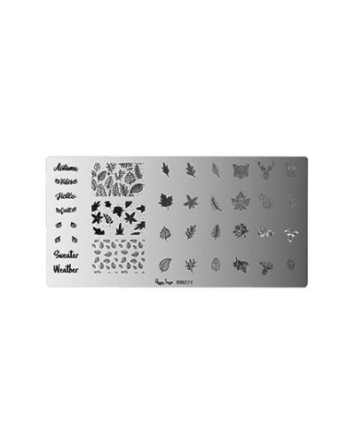 Plaque de Stamping Nail Art Autumn Peggy Sage
