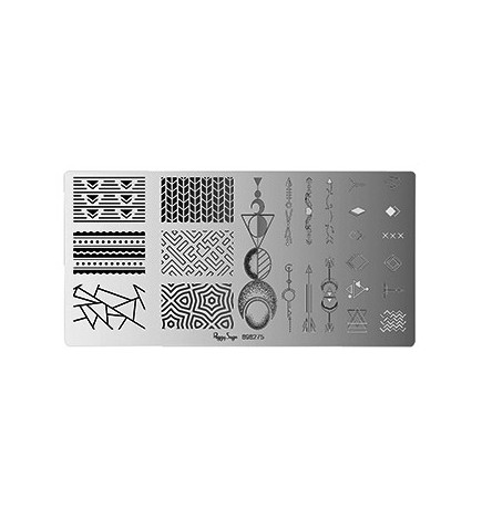 Plaque de Stamping Nail Art Geometric Peggy Sage