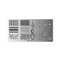 Plaque de Stamping Nail Art Geometric Peggy Sage Plaque de Stamping Nail Art Geometric Peggy Sage