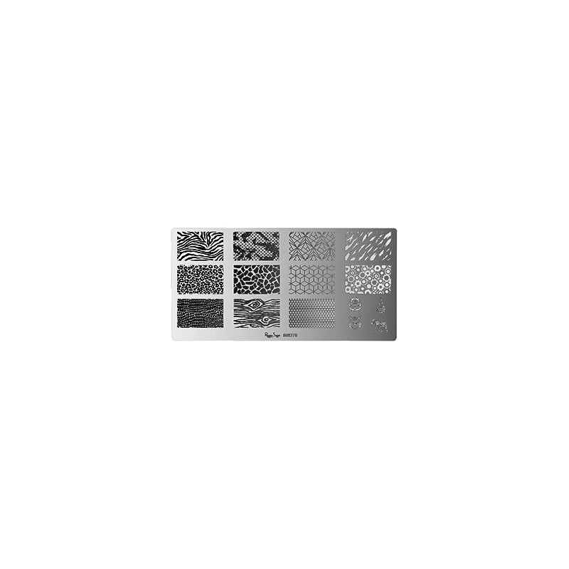 Plaque de Stamping Nail Art Wildlife Peggy Sage