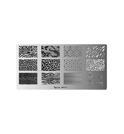 Plaque de Stamping Nail Art Wildlife Peggy Sage