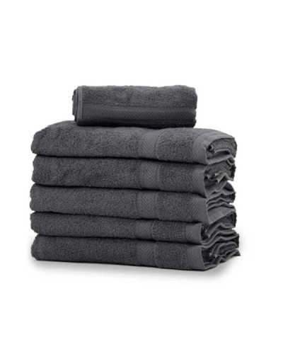 Lot de 12 Essuie-mains Gris Anthracite 30x30
