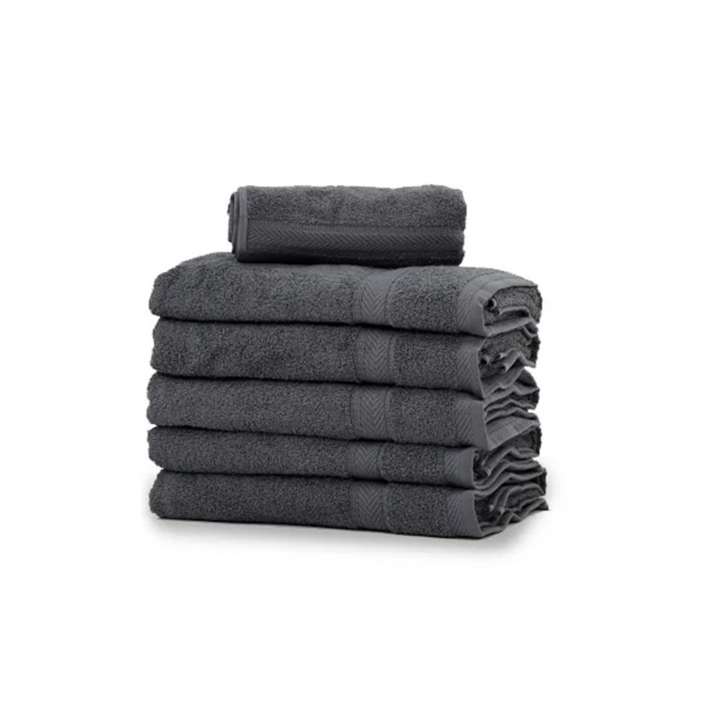 Lot de 12 Essuie-mains Gris Anthracite 30x30 Lot de 12 Essuie-mains Gris Anthracite 30x30