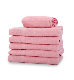 Lot de 12 Essuie-mains Rose Poudré 30x30