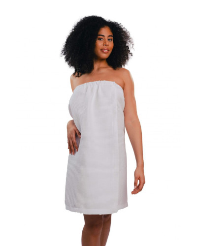Paréo Nid D'Abeille Velcro Blanc