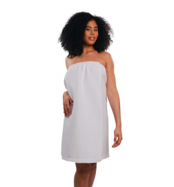 Paréo Nid D'Abeille Velcro Blanc