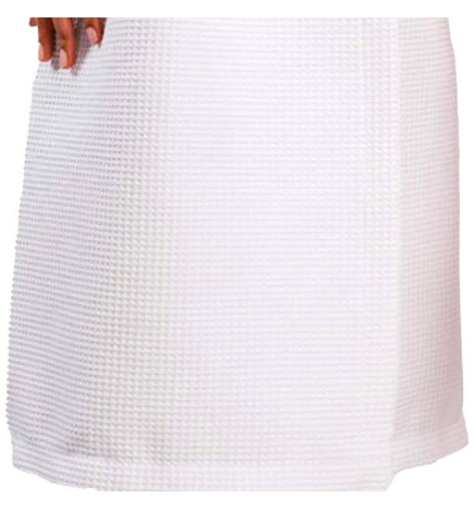 Paréo Nid D'Abeille Velcro Blanc