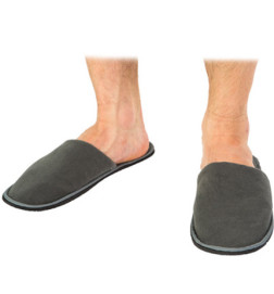 Mules Fermées Homme Grises
