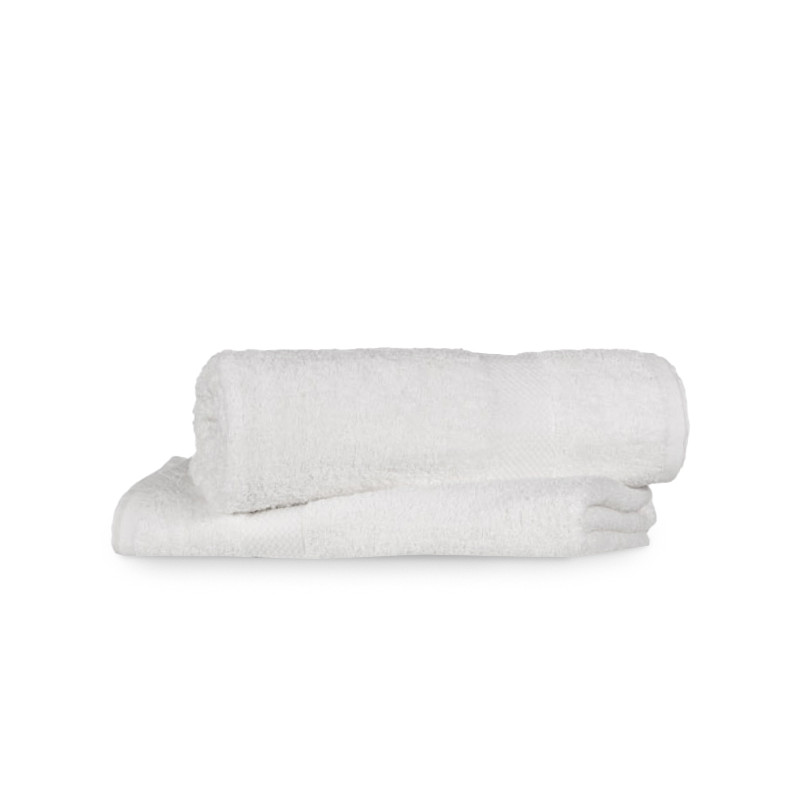 Lot de 2 Draps de Bain Blancs 100x200