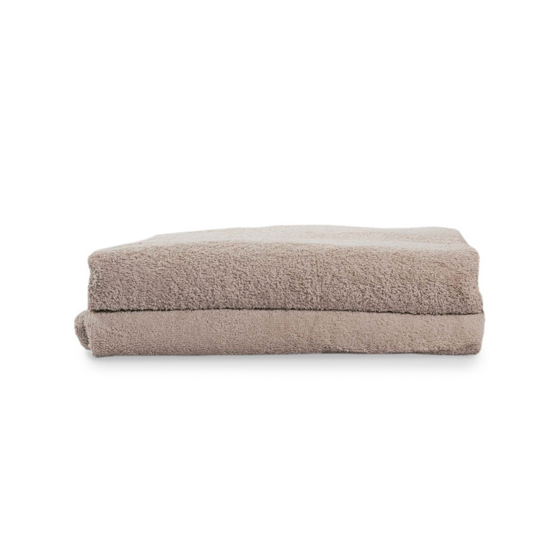 Lot de 2 Draps de Bain Taupe 100x200 Lot de 2 Draps de Bain Taupe 100x200