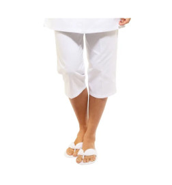 Pantacourt Blanc Taille 34 Novelastic