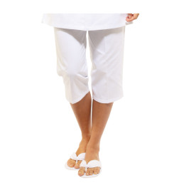 Pantacourt Blanc Taille S 36/38Novelastic