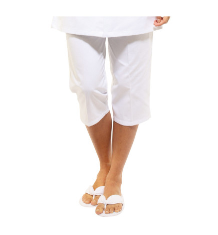 Pantacourt Blanc Taille S 36/38Novelastic