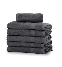 Lot de 12 Serviettes de Toilette Gris Anthracite 50x90