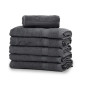 Lot de 12 Serviettes de Toilette Gris Anthracite 50x90 Lot de 12 Serviettes de Toilette Gris Anthracite 50x90