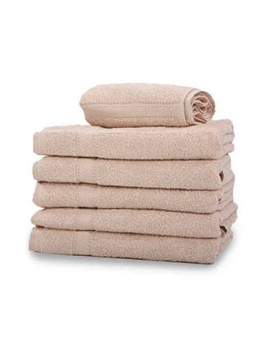Lot de 12 Serviettes de Toilette Taupe 50x90